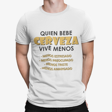 Camiseta Quien bebe cerbeza
